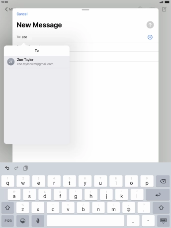 Press the required contact.