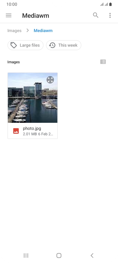 Press the required file.
