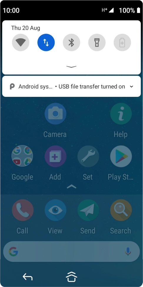 Press Android s....