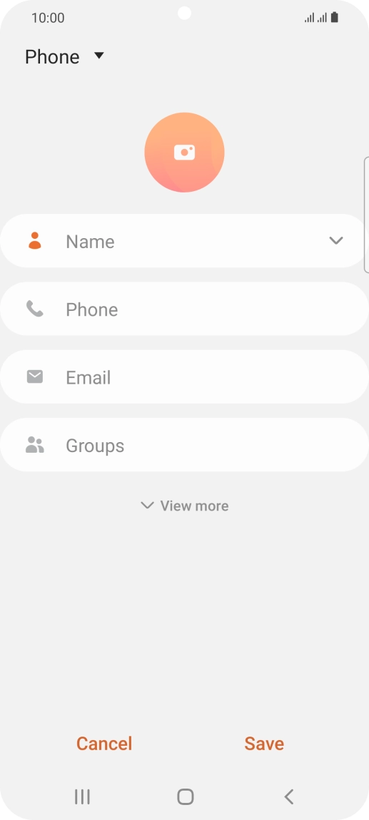 Press the address book drop down list.