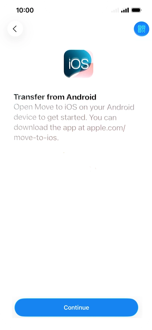 To transfer content to your phone, you need to install the app 