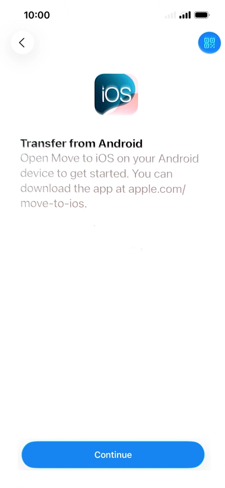 To transfer content to your phone, you need to install the app 
