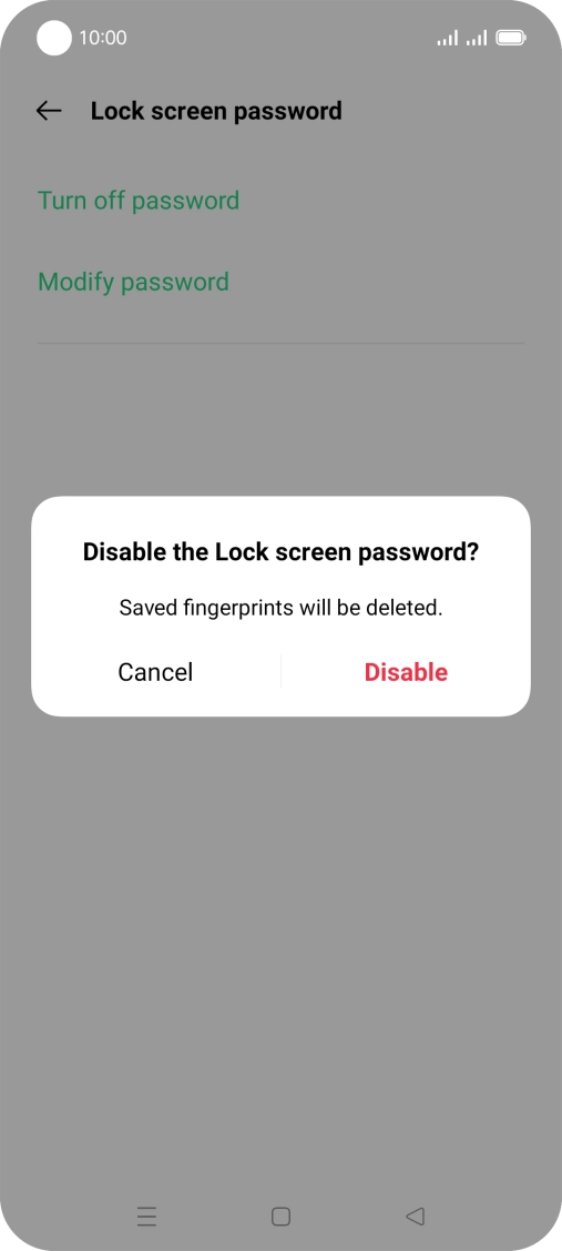 Press Disable.