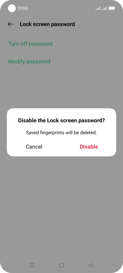 Press Disable.