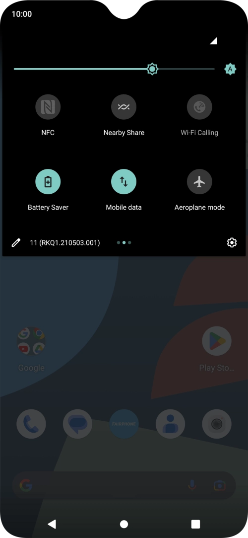 Press the Home key to return to the home screen.