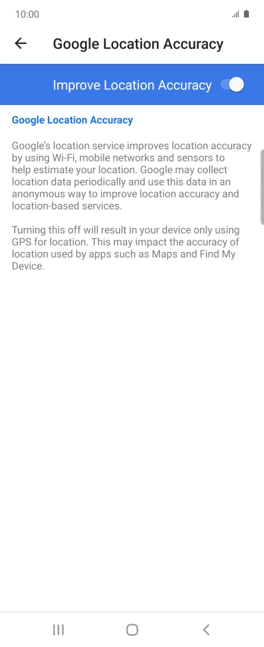 If you press the indicator next to 