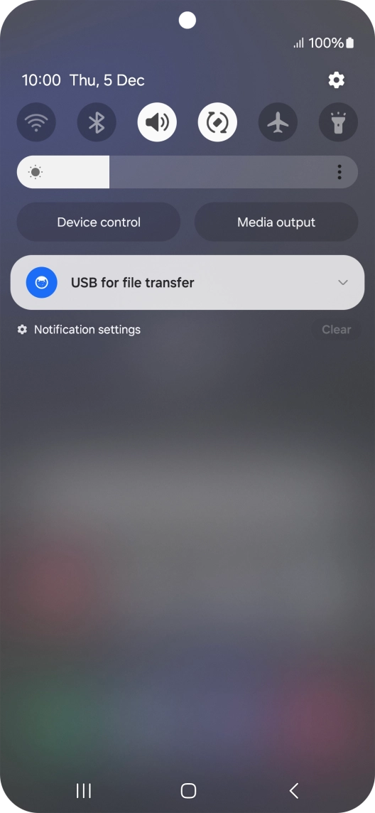 Press the drop down list.
