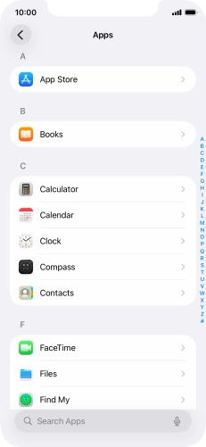Press App Store.