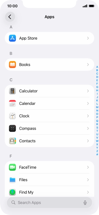 Press App Store.