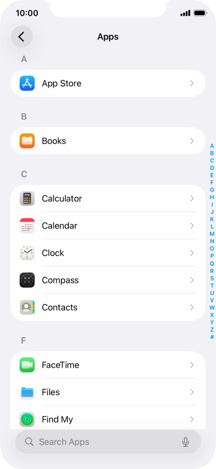 Press App Store.