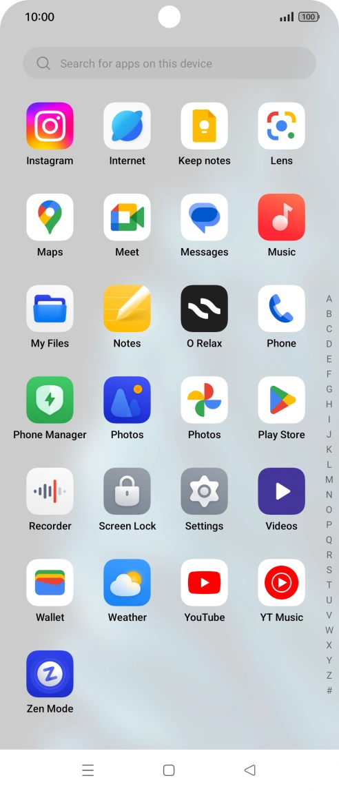 Press Play Store.