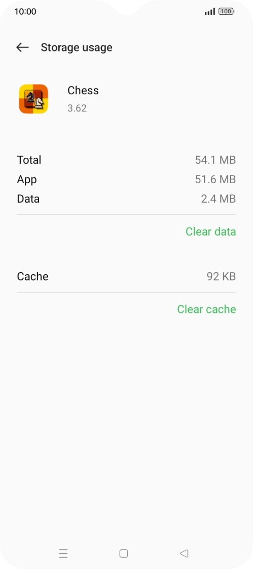 Press Clear cache.