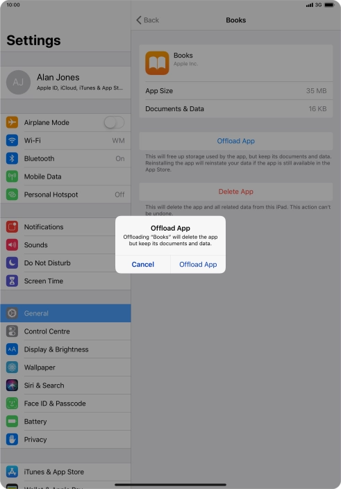 Press Offload App.