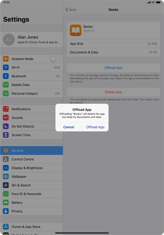 Press Offload App.
