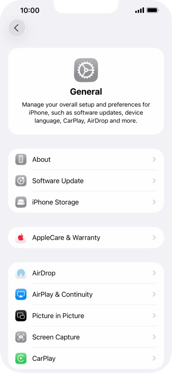 Press Software Update. If a new software version is available, it's displayed. Follow the instructions on the screen to update the phone software.