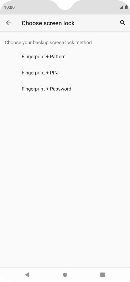 Press the required phone lock code and follow the instructions on the screen to create an additional phone lock code.