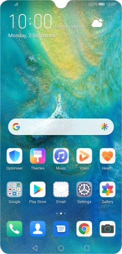 Press the message icon.