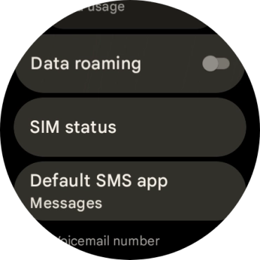Press SIM status.