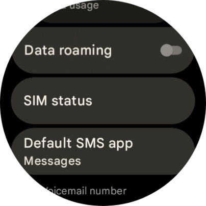 Press SIM status.