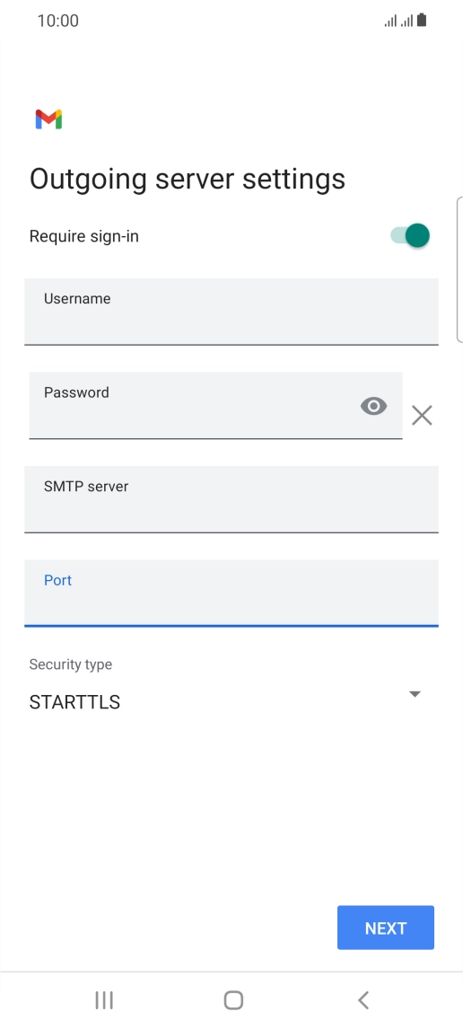 Press the drop down list below 