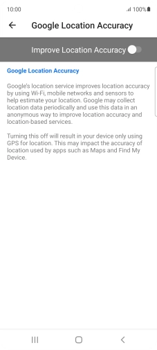 If you press the indicator next to 
