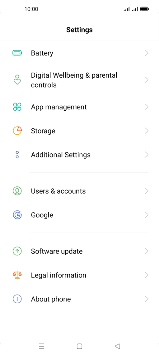 Press Additional Settings.