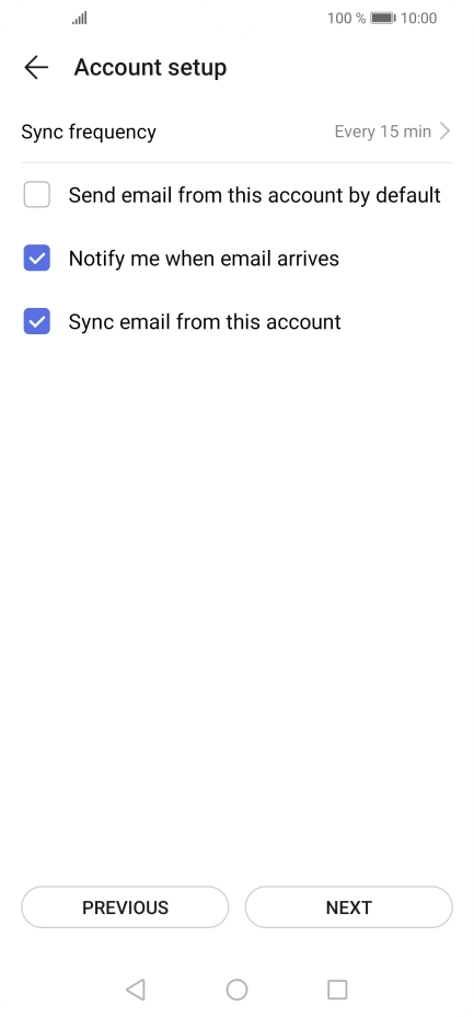Press Sync frequency.