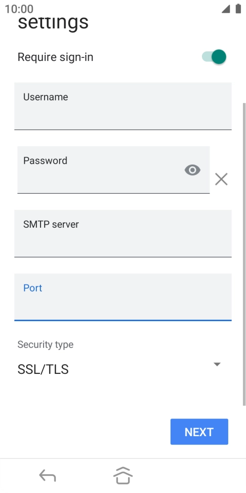 Press the drop down list below 