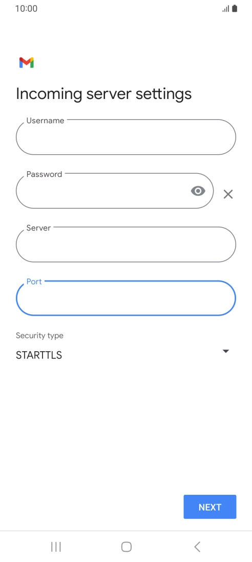 Press the drop down list below 
