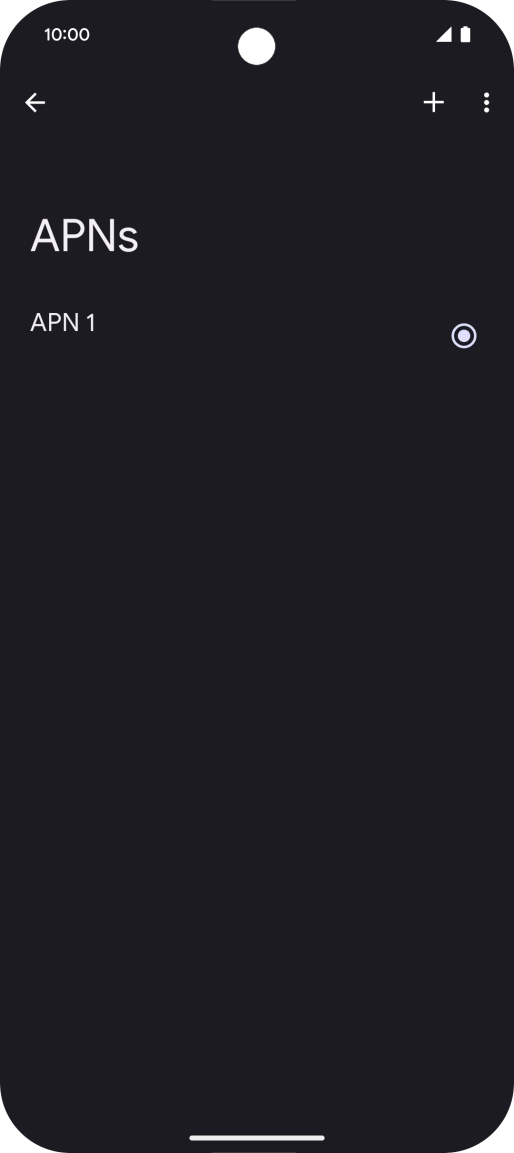 Press the add icon.