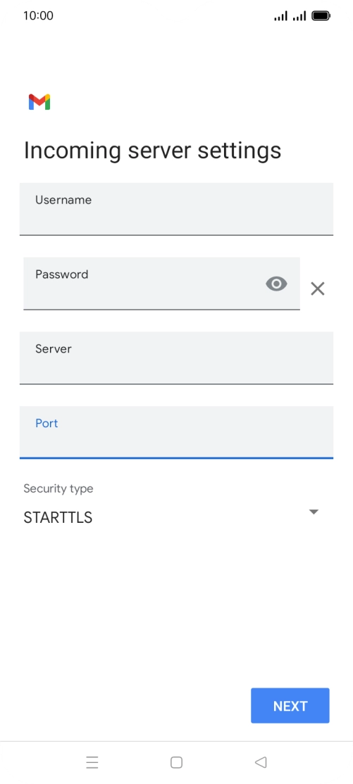 Press the drop down list below 