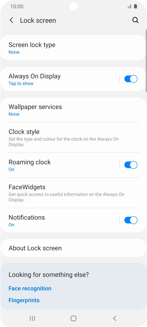 Press the Home key to return to the home screen.