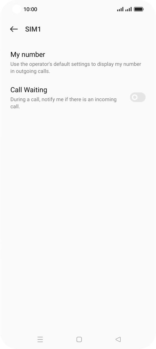 Press My number.