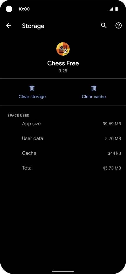 Press Clear cache.