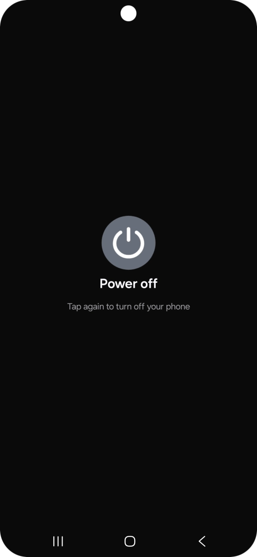 Press Power off.