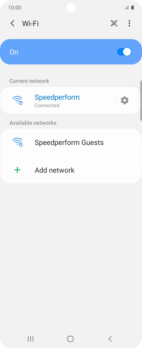 Press the Home key to return to the home screen.