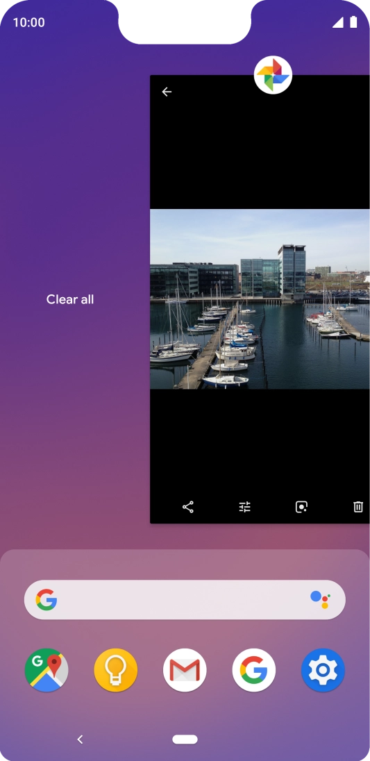 Press Clear all.