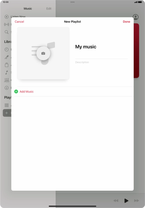 Press Add Music.