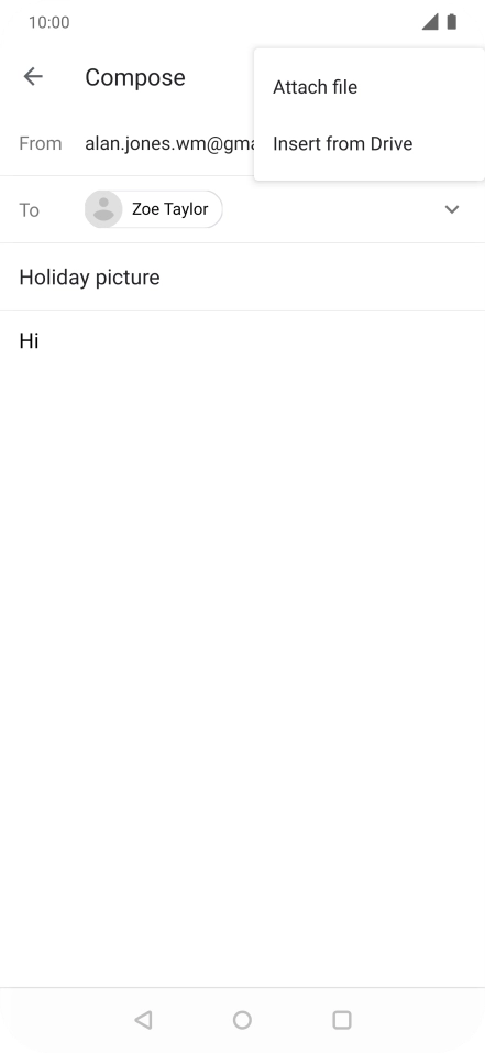 Press Attach file.