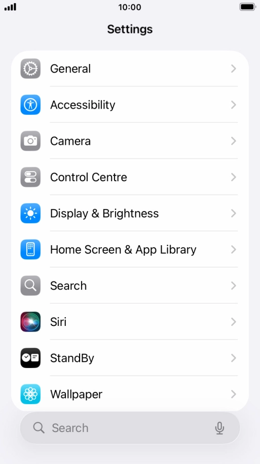 Press Accessibility.