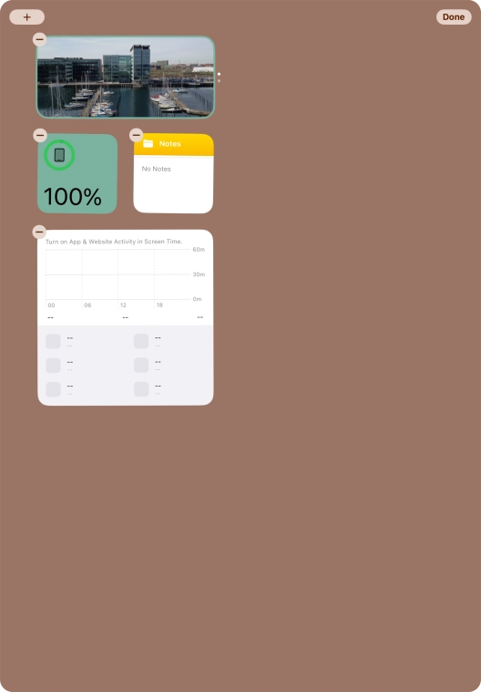 Press the add icon.