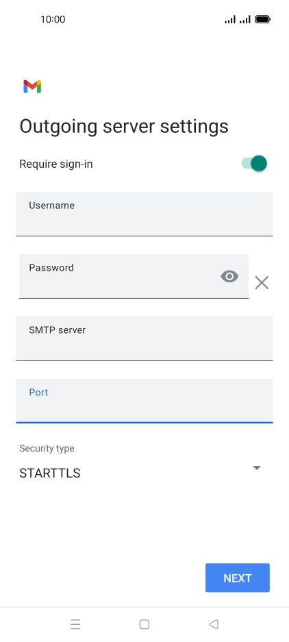Press the drop down list below 