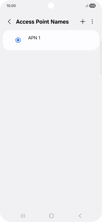 Press the add icon.