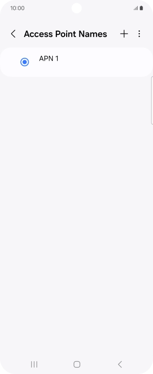 Press the add icon.