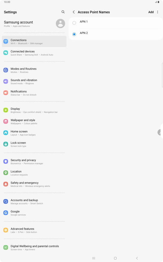 Press the Home key to return to the home screen.