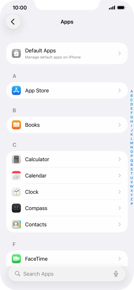 Press App Store.