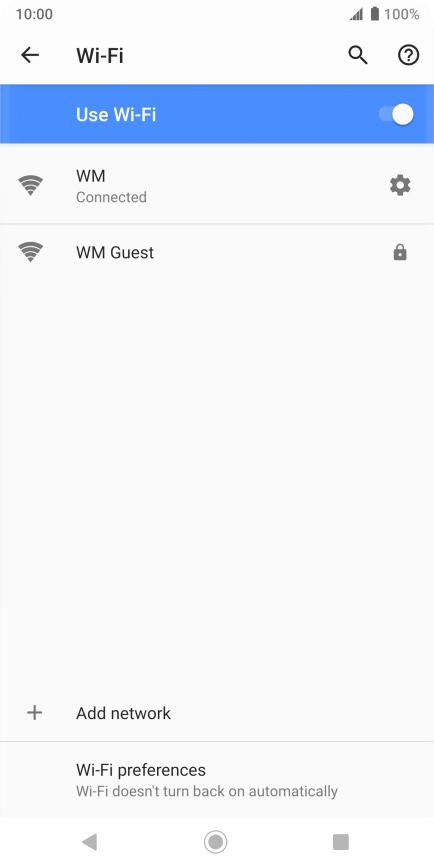 Press the Home key to return to the home screen.