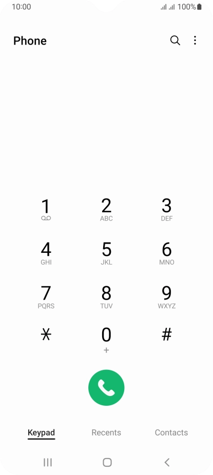 Press the menu icon.
