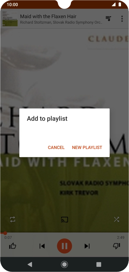 Press NEW PLAYLIST.