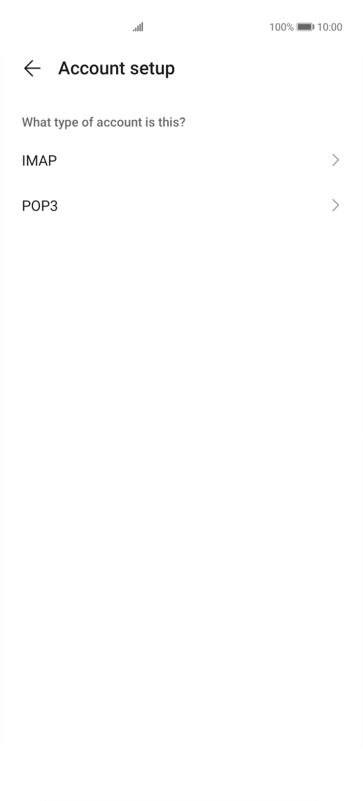 Press IMAP.